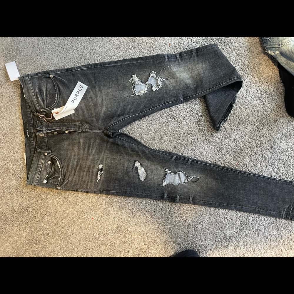 Authentic Mens Purple Jeans